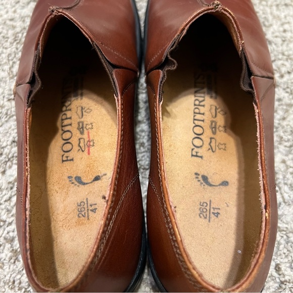 Footprints by Birkenstock Brown Leather Slip On Shoe Size 41 (US 10-10.5) - Picture 9 of 11